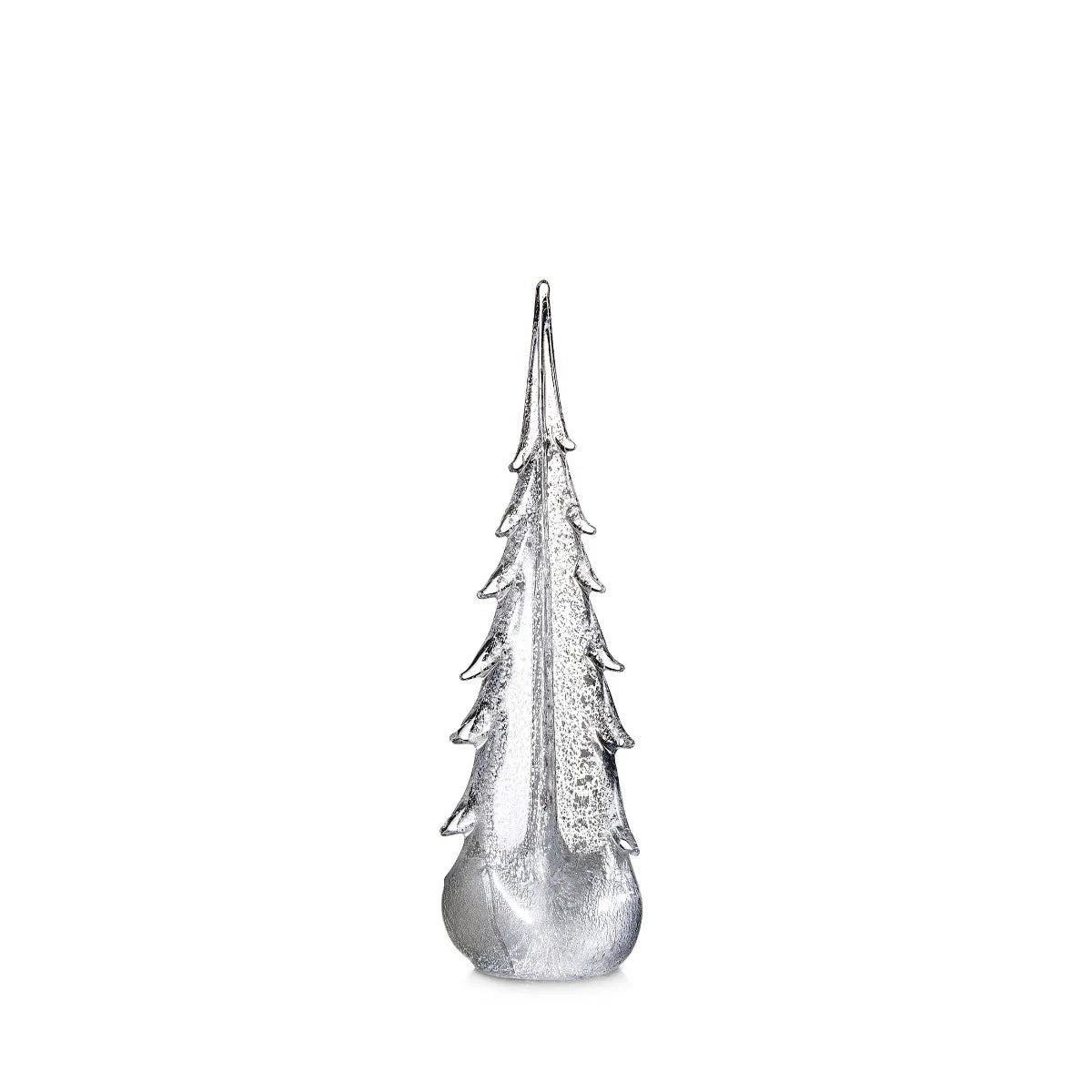 Simon Pearce Silver Leaf 14” Evergreen