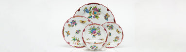 Herend Queen Victoria Dessert Plate - Pink