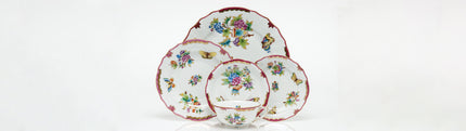 Herend Queen Victoria Dessert Plate - Pink