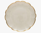 Casafina Francesca Gold Glass Rimmed Charger