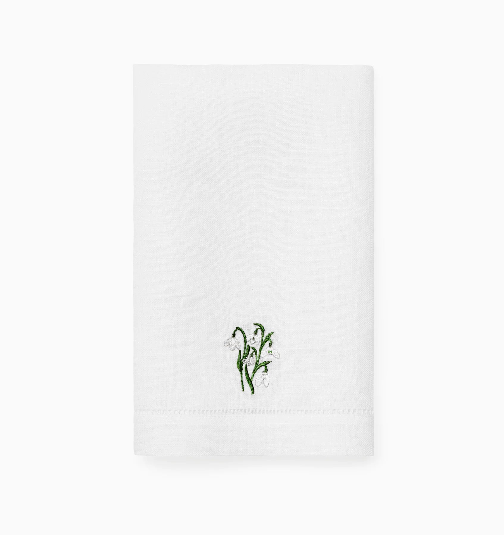 Sferra Fiorenza Guest Towel - Snowdrop