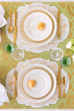 Hester & Cook Die-Cut Gilded Scroll Frame Placemat