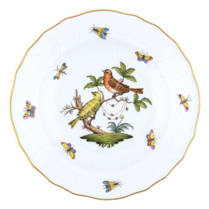 Herend Rothschild Bird Dessert Plate - #6