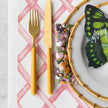 Hester & Cook Pink Lattice Paper Placemat