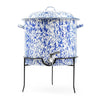 Crow Canyon Splatter Covered Beverage Dispenser with Stand - Blue