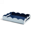 Addison Ross 17x13 Two Tone Scalloped Tray