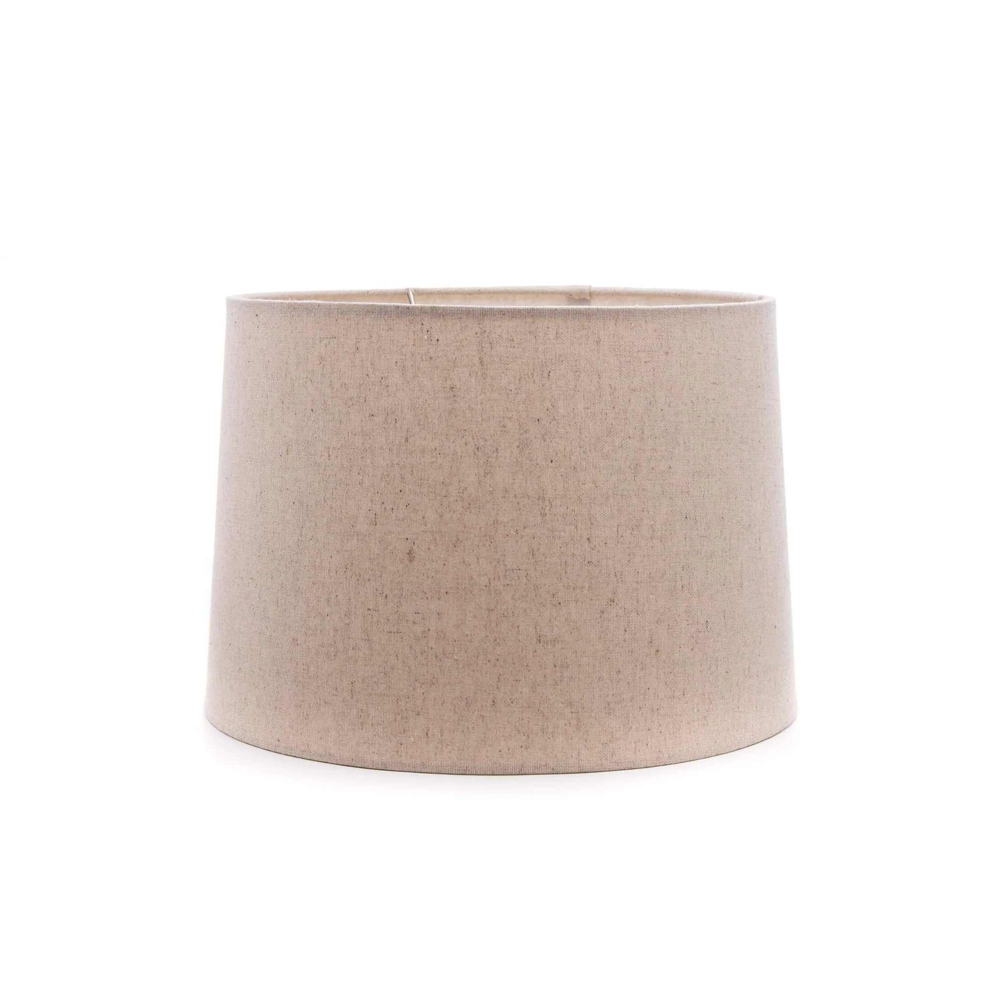 Simon Pearce Linen Barrel Shade - Natural - 13 inch