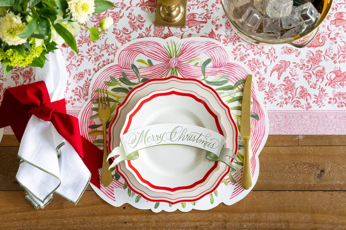 Hester & Cook Misteltoe Die-Cut Placemat