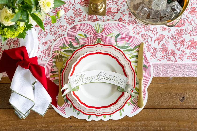 Hester & Cook Misteltoe Die-Cut Placemat