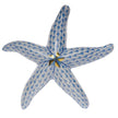 Herend Decorative Medium Starfish - Blue