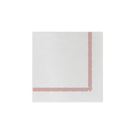 Vietri Red Fringe Paper Cocktail Napkins