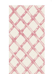 Hester & Cook Pink Lattice Paper Guest Napkins