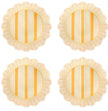 Juliska Cabana Stripe Sunshine Dessert/Salad Plate S/4 - Melamine