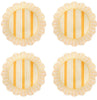 Juliska Cabana Stripe Sunshine Dessert/Salad Plate S/4 - Melamine
