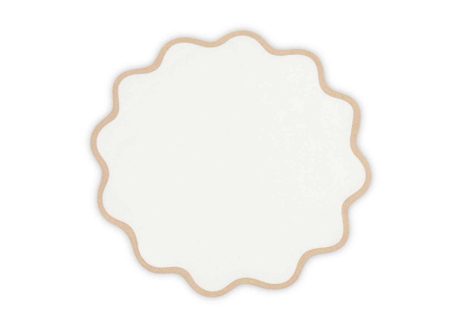 Matouk Scallop Edge Placemat - set of 4 - Oat