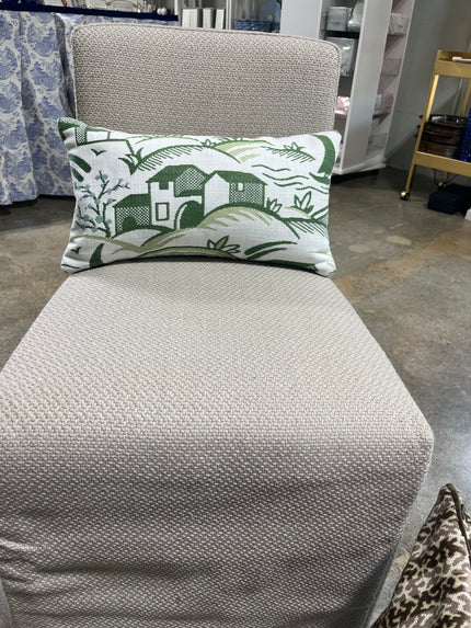 MCHI Designer Thibaut Outdoor Fabric Landmark in Kelly Green Lumbar Pillow