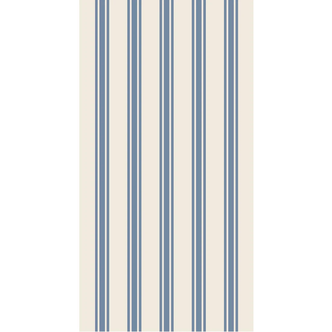 Hester & Cook Cornflower Lower Blue Linen Stripe Paper Guest Napkins