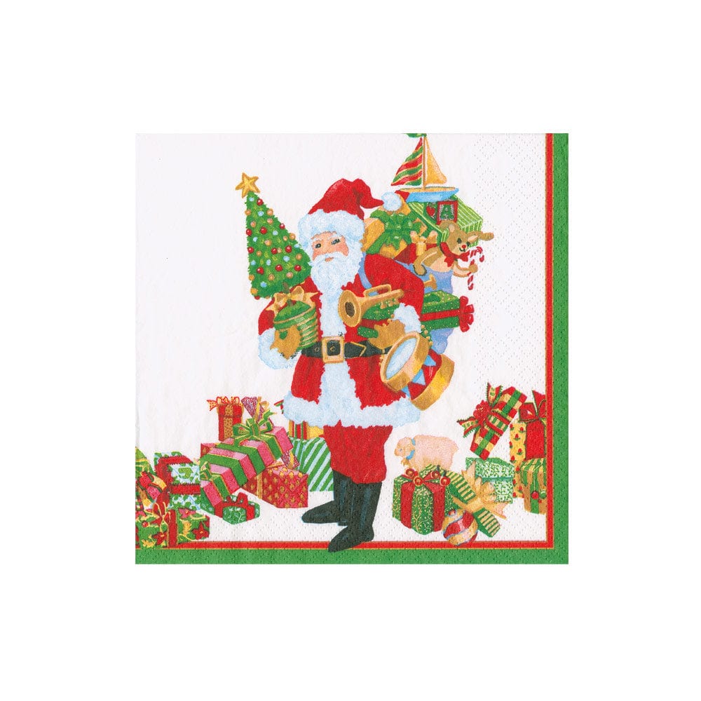 Caspari Mr. Claus Paper Cocktail Napkins