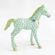 Herend Decorative Foal with Flowers - Key Lime