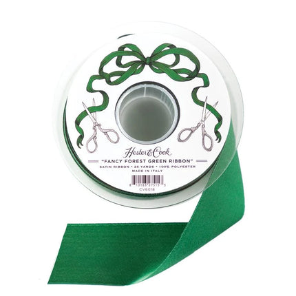 Hester & Cook Fancy Forest Green Ribbon