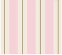 Hester & Cook Pink & Gold Awning Stripe Cocktail Napkins