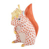 Herend Decorative Squirrel with Leaf - Rust