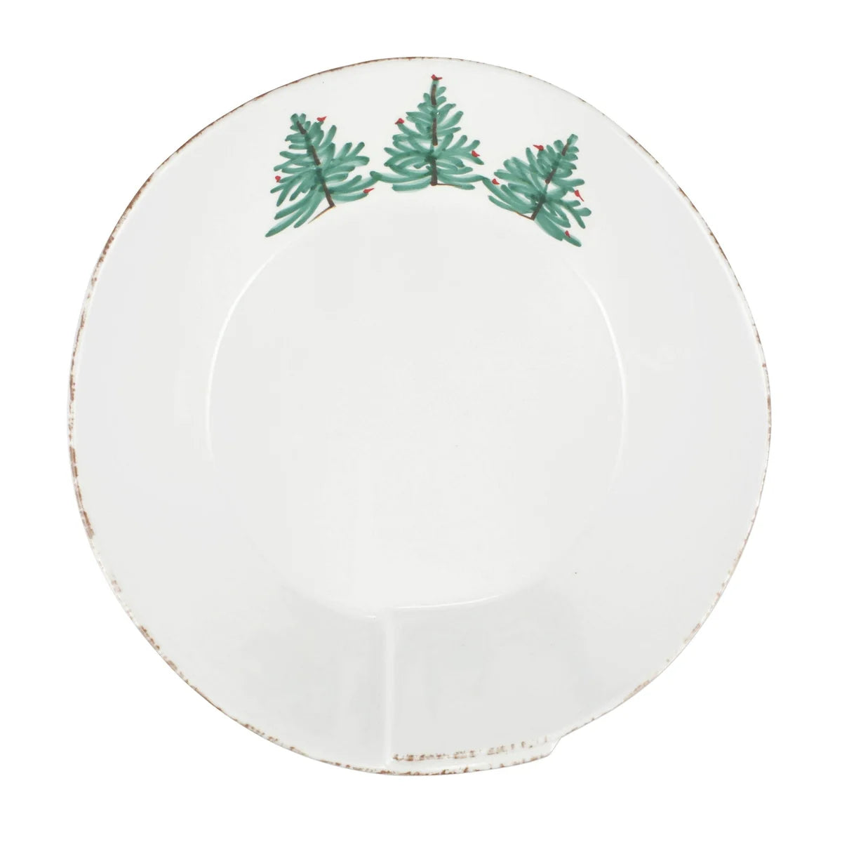 Vietri Lastra Holiday Large Shallow Serving Bowl - Melamine