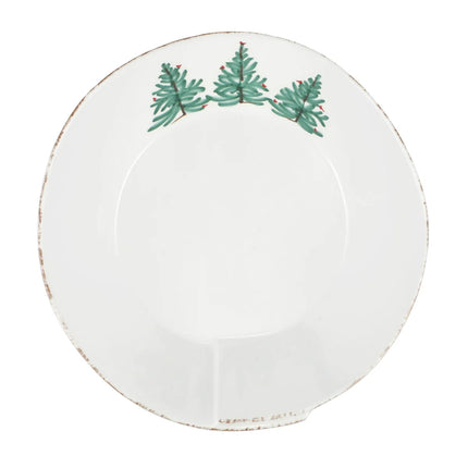 Vietri Lastra Holiday Large Shallow Serving Bowl - Melamine