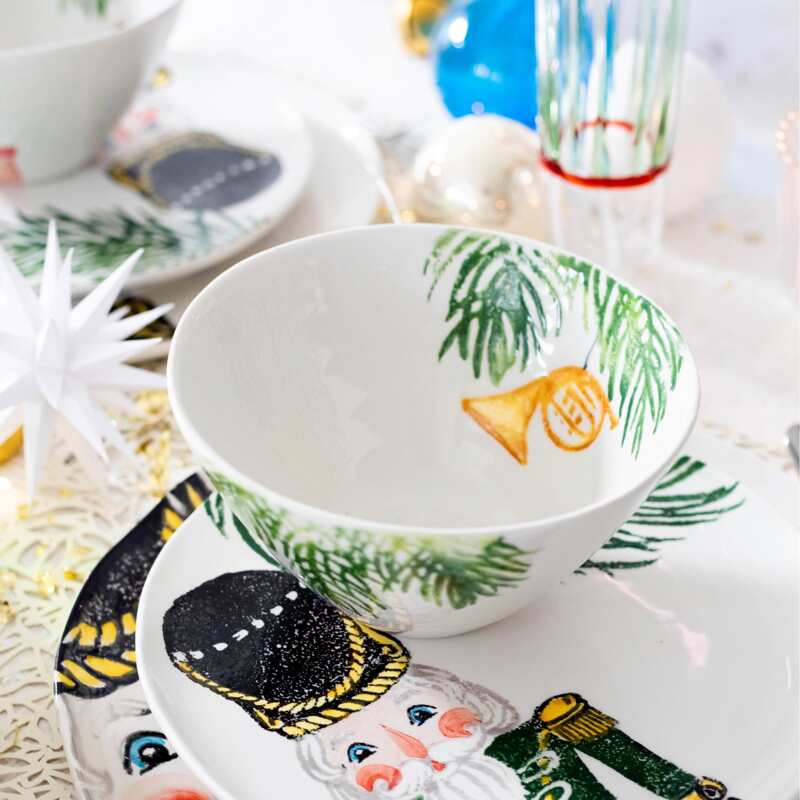 Vietri Nutcracker Cereal Bowl - French Horn