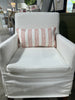 MCHI Designer Sister Parish Pink Dolly Stripe Lumbar Pillow