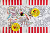 Hester & Cook Gingerbread Coloring Table Runner