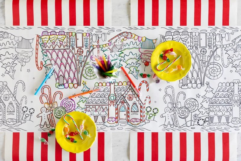 Hester & Cook Gingerbread Coloring Table Runner