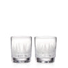 Simon Pearce Engraved Forest Ascutney Double Old Fashioned Glasses - Set of 2