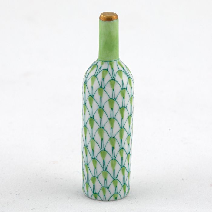 Herend Decorative Wine Bottle - Keylime