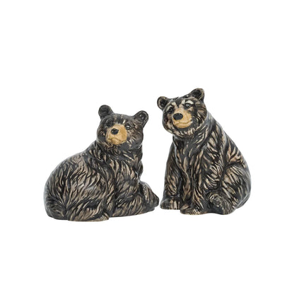 Juliska Clever Creatures Salt and Pepper - Black Bear