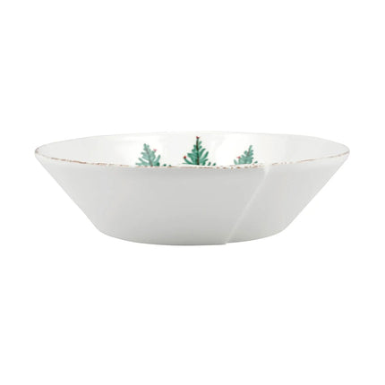 Vietri Lastra Holiday Large Shallow Serving Bowl - Melamine