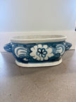 Light Blue Ceramic Urn