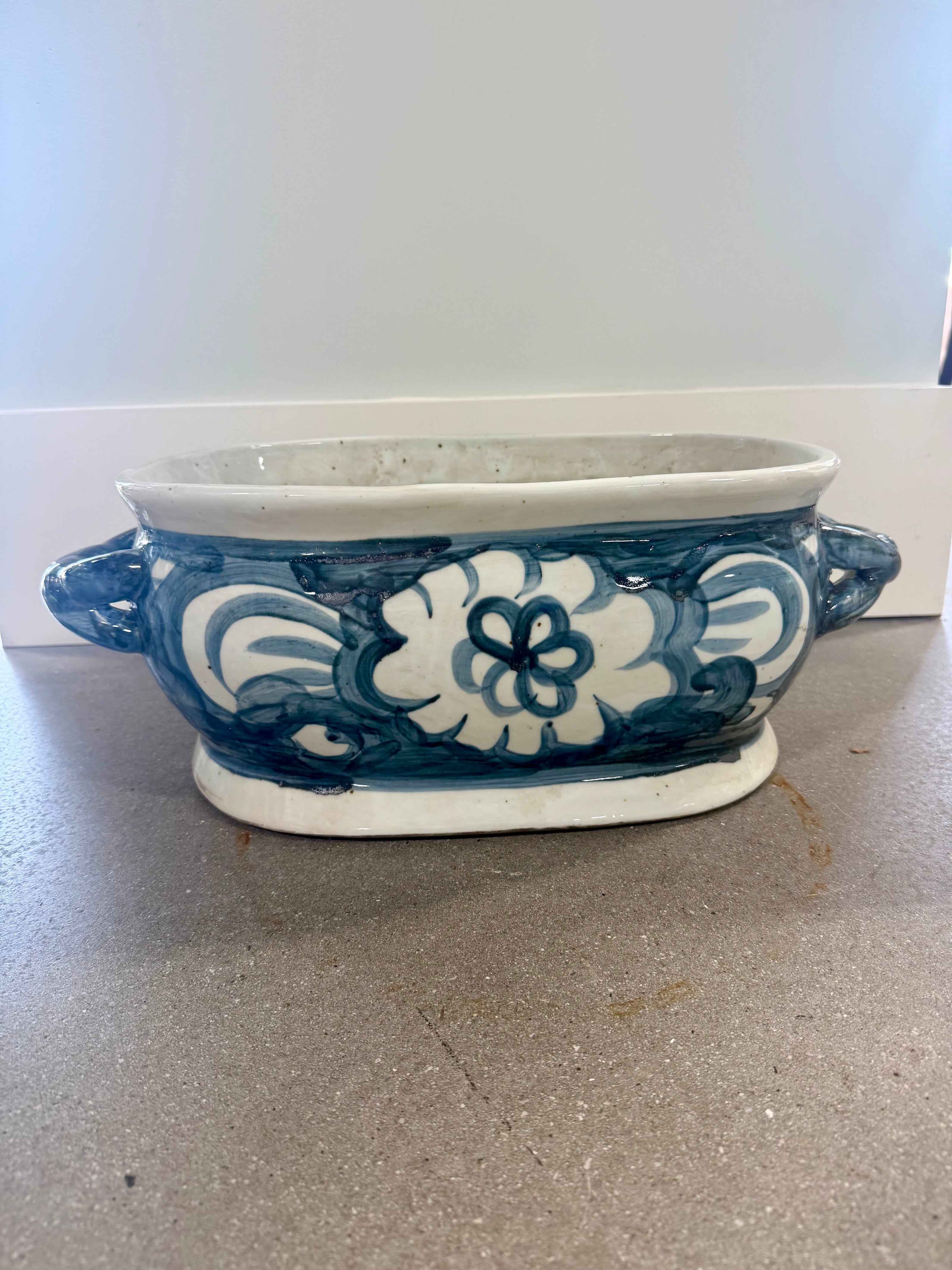 Light Blue Ceramic Urn