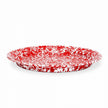 Crow Canyon Splatter Covered Large Round Tray - Red