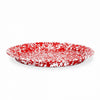 Crow Canyon Splatter Covered Large Round Tray - Red