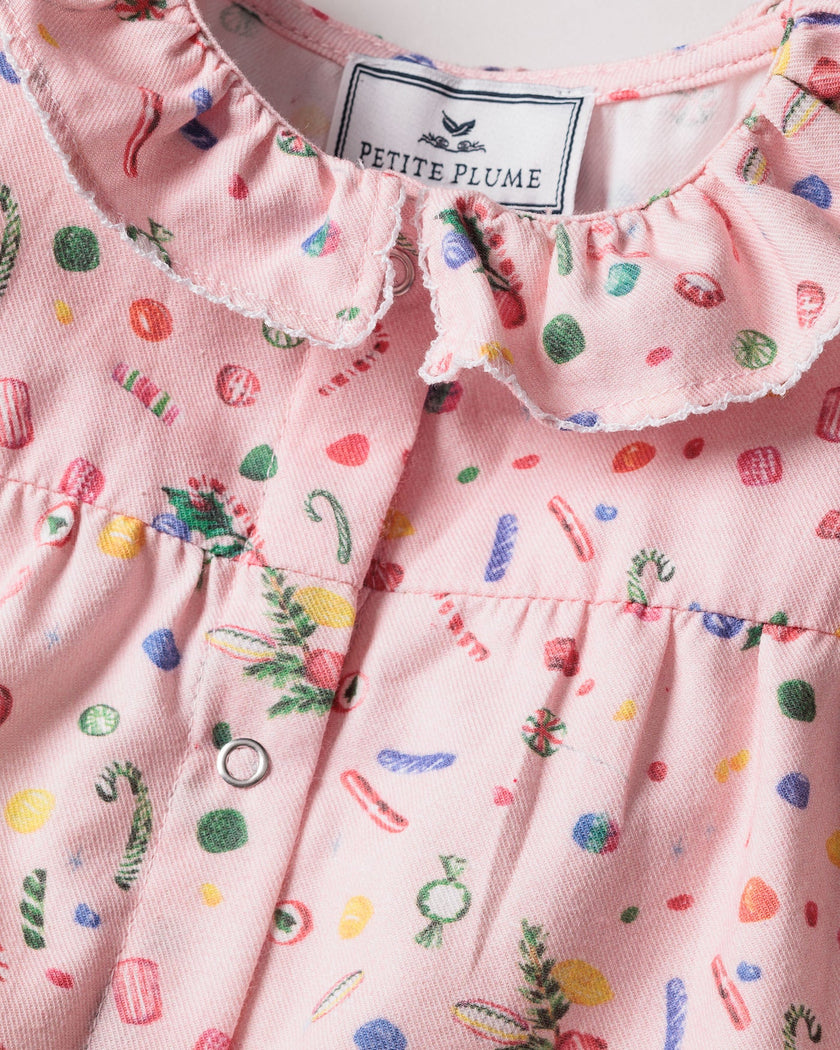 Petite Plume Twill Madeline Romper - Vintage Sweets