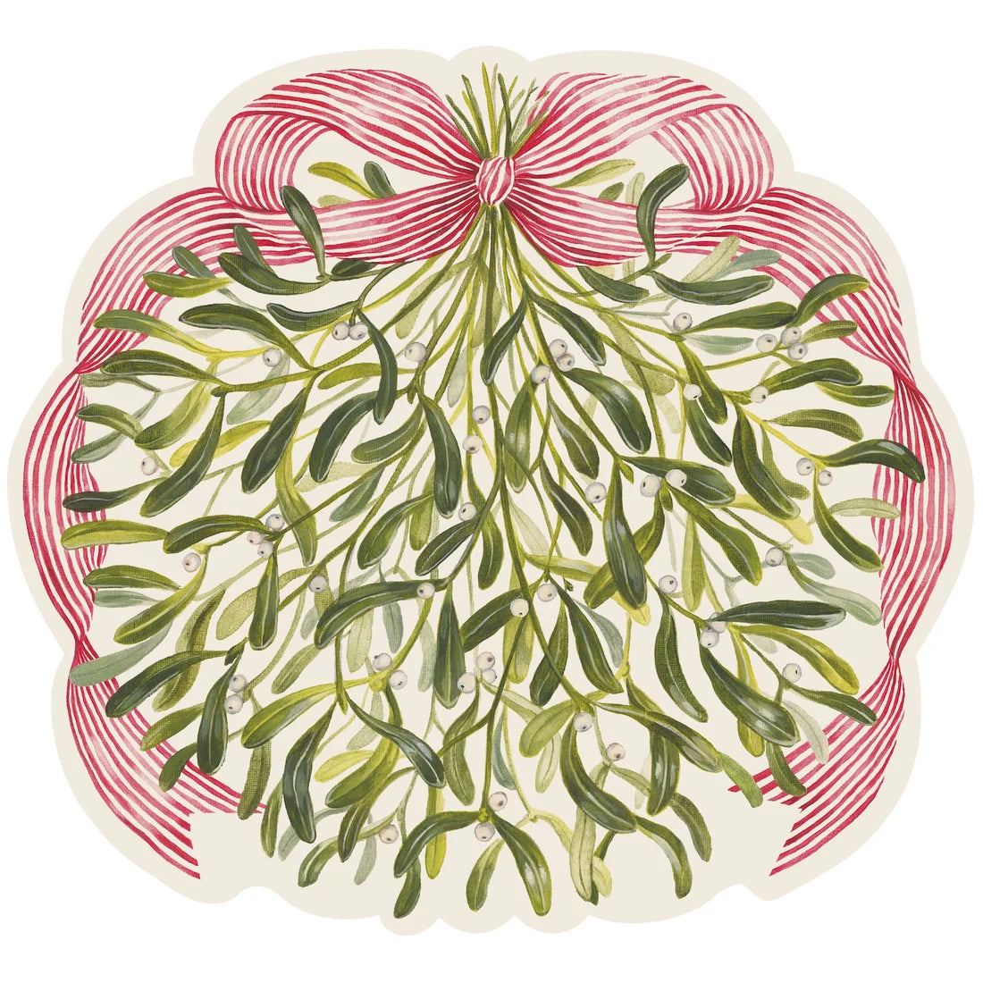 Hester & Cook Misteltoe Die-Cut Placemat