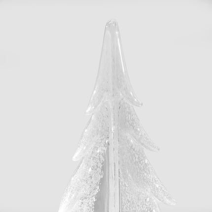 Simon Pearce Snowy Branches 12” Evergreen