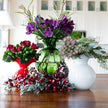 Vietri Hibiscus Medium Glass Vase