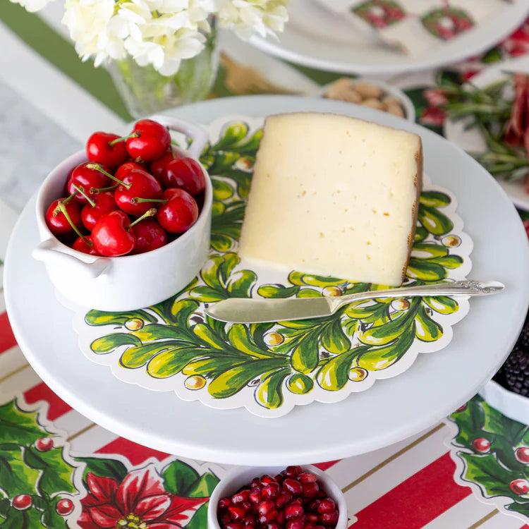 Hester & Cook Holiday Wreath Serving Paper