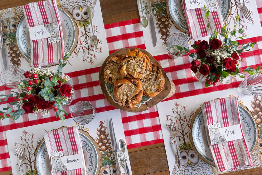 Hester & Cook Festive Little Owls Paper Placemat