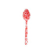 Crow Canyon Splatter Covered Large Serving Spoon - Red