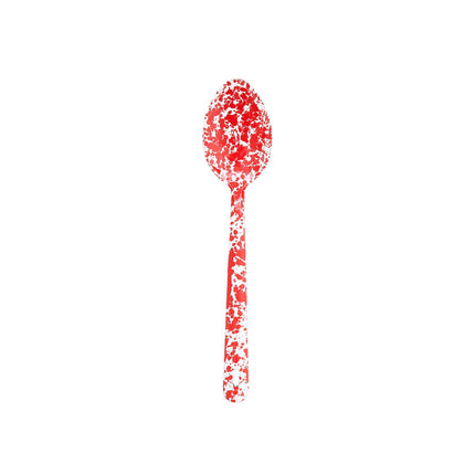 Crow Canyon Splatter Covered Large Serving Spoon - Red