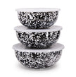 Crow Canyon Splatter Covered Multi Purpose Bowl Set - Black