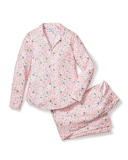 Petite Plume Women’s Long Twill Pajama Set - Vintage Sweets